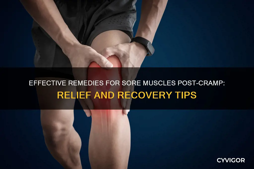 how to treat a sore muscle after a cramp