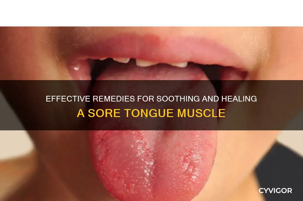 how to treat a sore tongue muscle