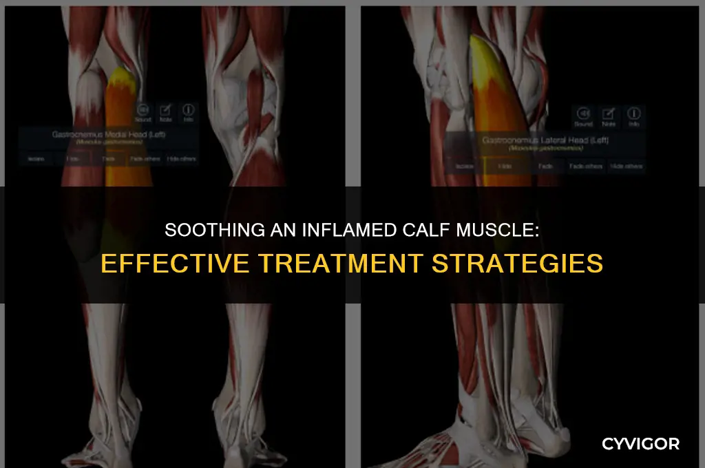 how to treat an inflamed calf muscle