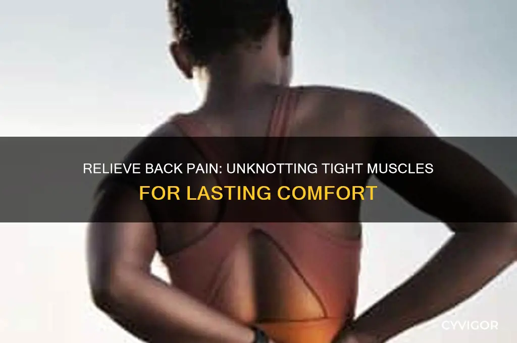how to treat back pain from knotted muscles