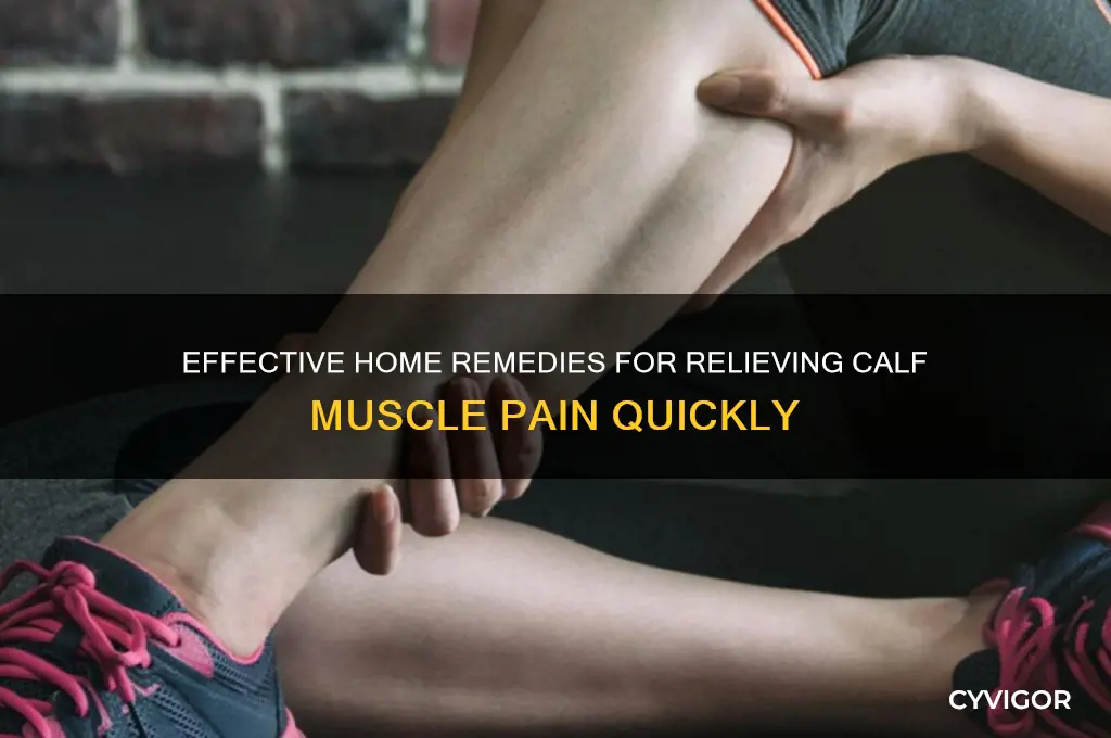 how to treat calf muscle pain at home