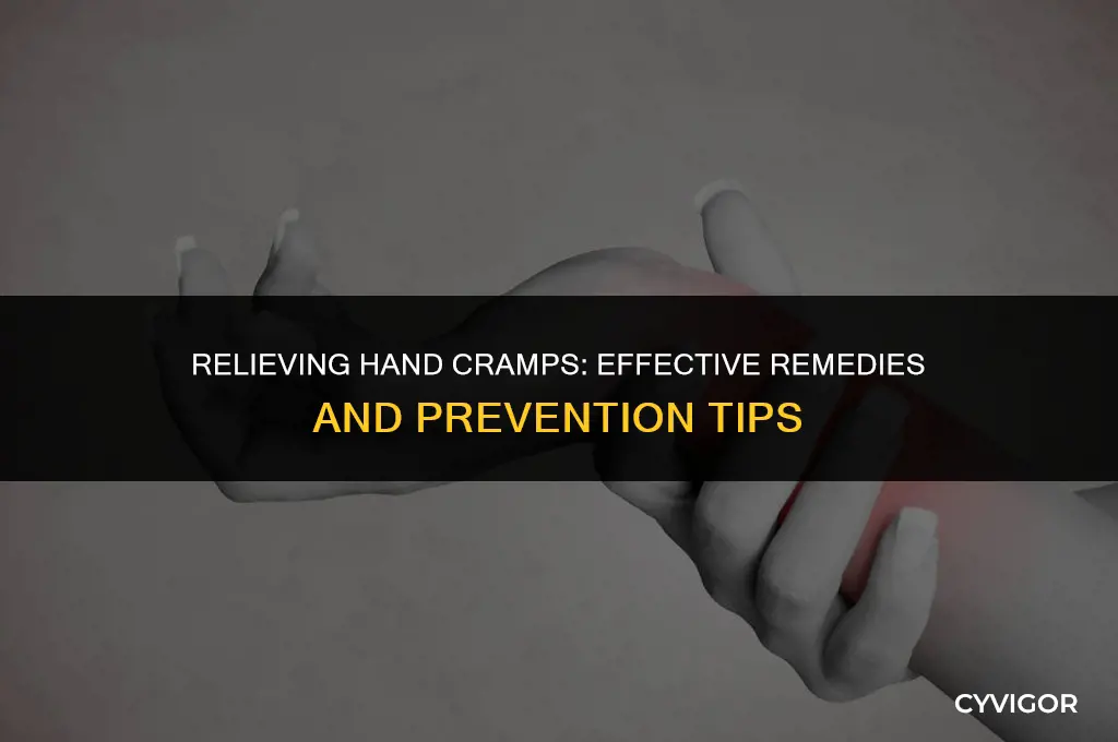 how to treat hand cramps