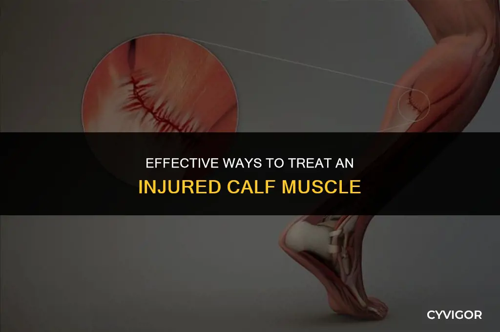 how to treat injured calf muscle