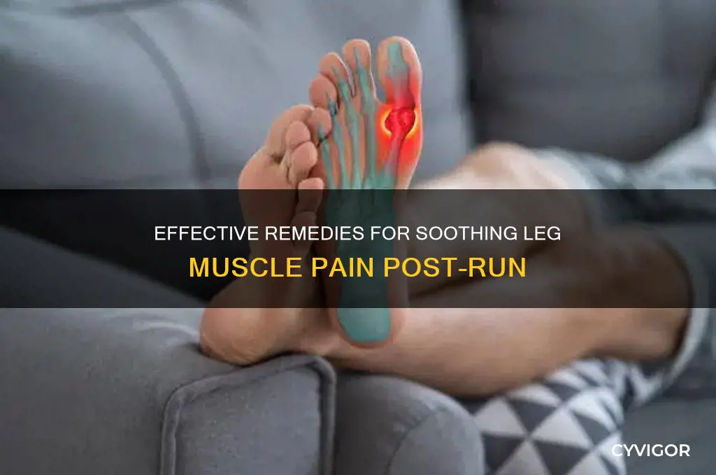 how to treat leg muscle pain after running