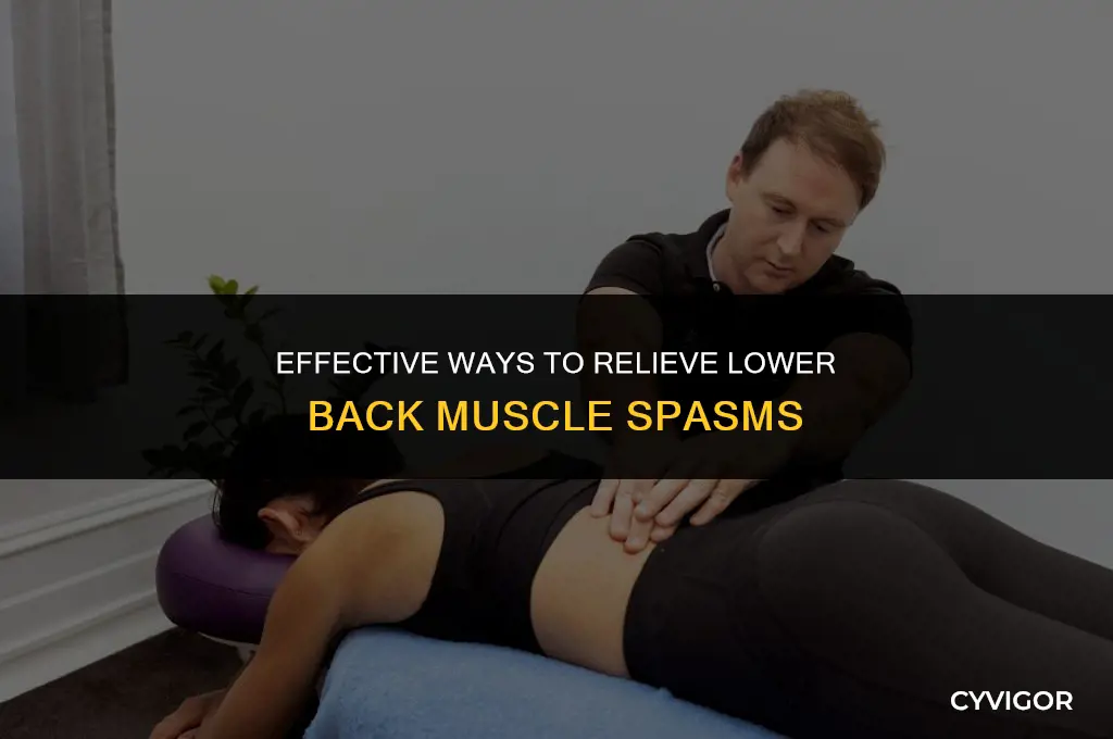 how to treat lower back muscle spasms