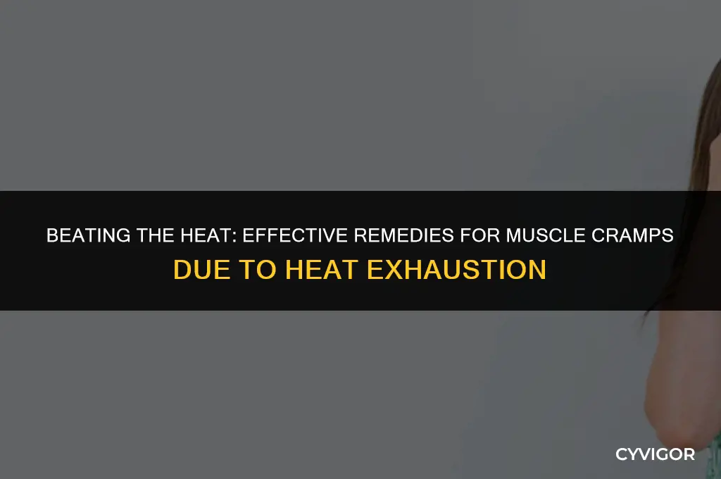 how to treat muscle cramps from heat exhaustion
