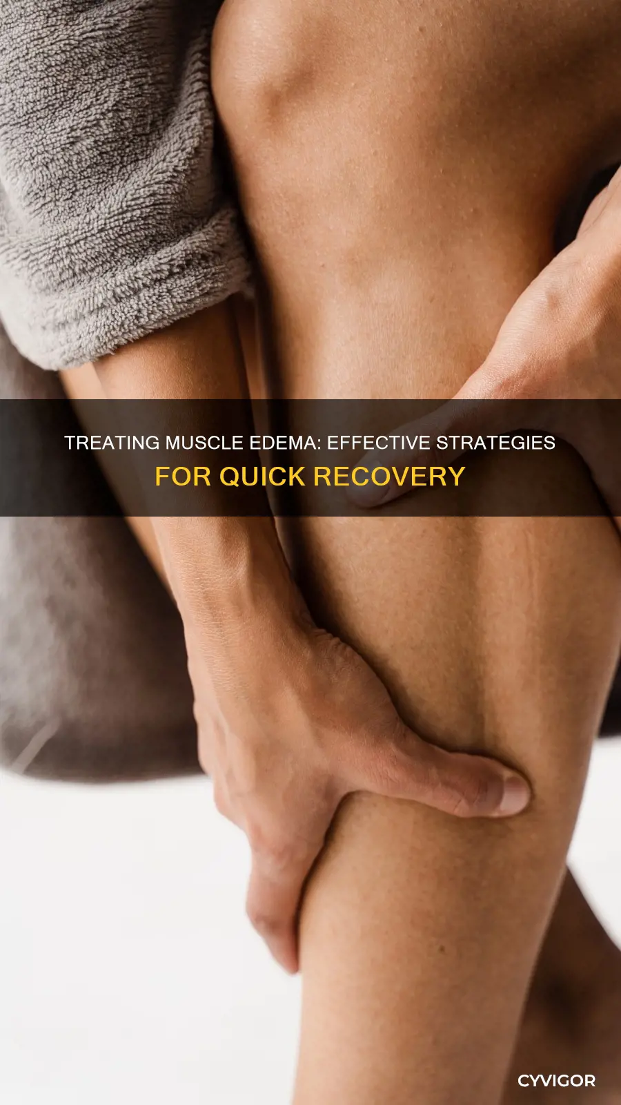 how to treat muscle edema