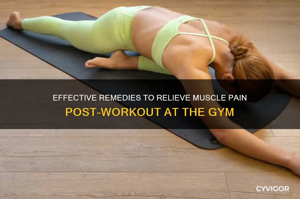 how to treat muscle pain after gym
