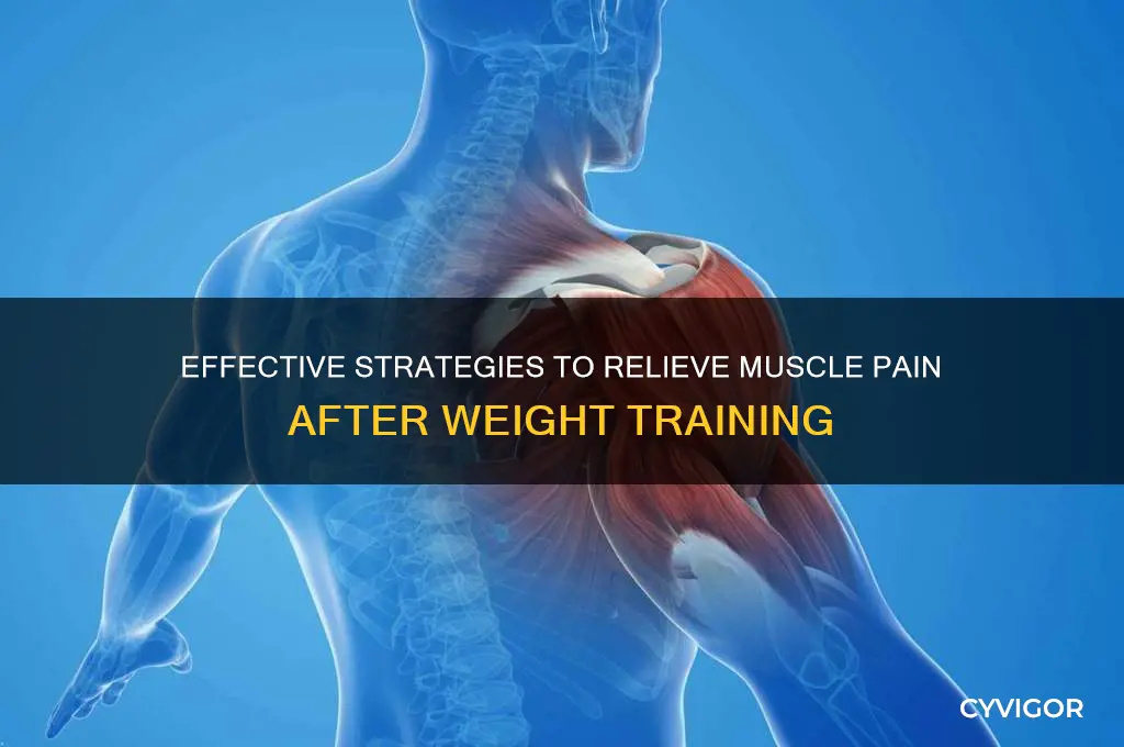 how to treat muscle pain from weight training