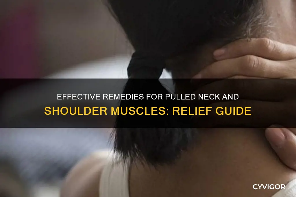how to treat pulled muscle in neck and shoulder
