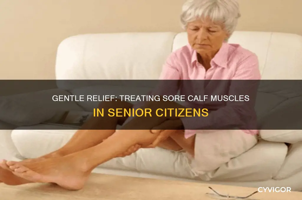how to treat sore calve muscles for senior citizens