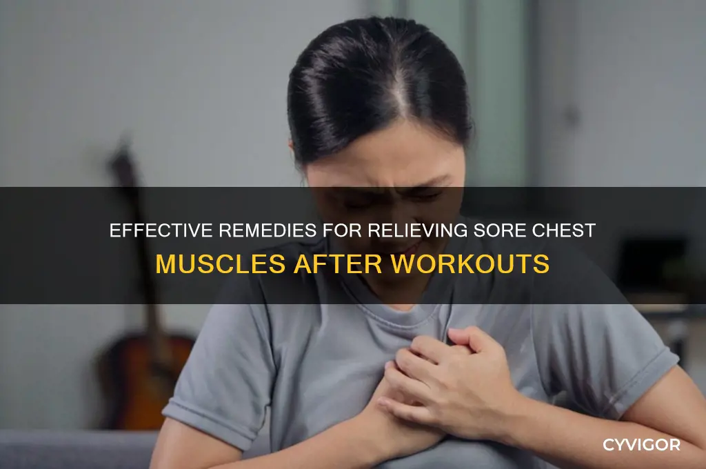 how to treat sore chest muscles