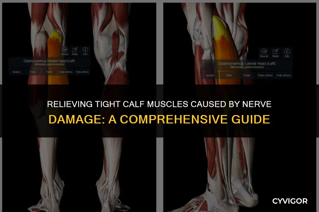 how to treat tight calf muscles from nerve damage