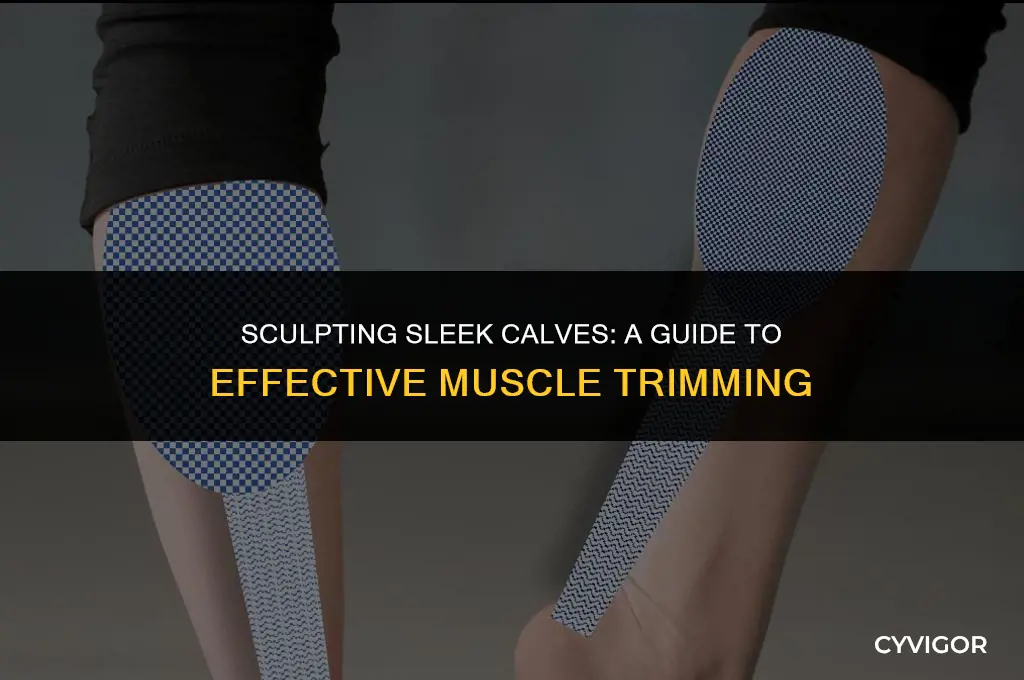 how to trim calf muscles