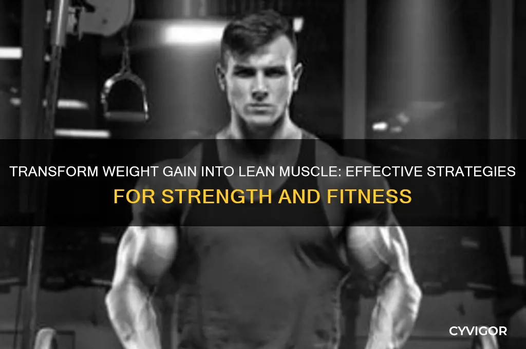 how to turn weight gain into muscle