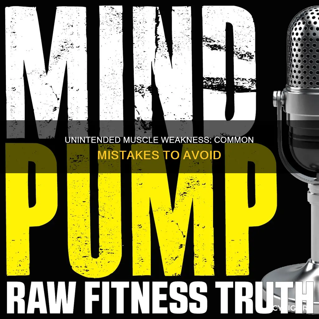 how to unintentionally weaken muscles