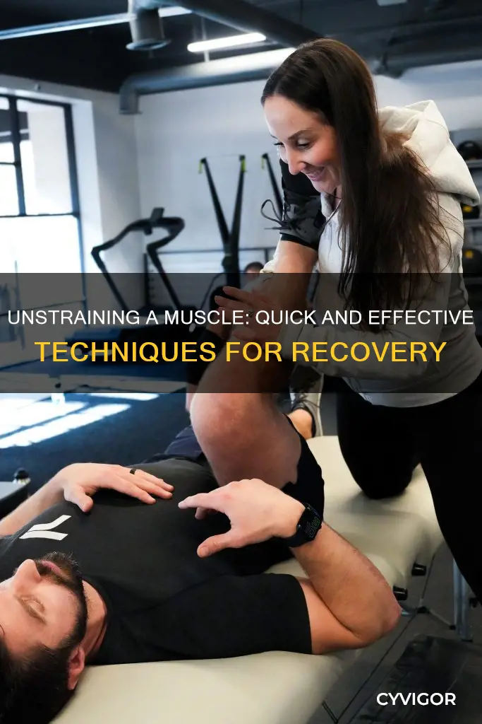 how to unstrain a muscle