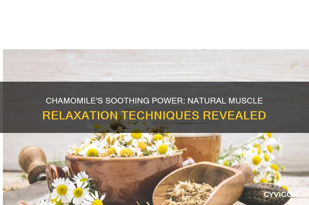 how to use chamomile for muscle relaxer