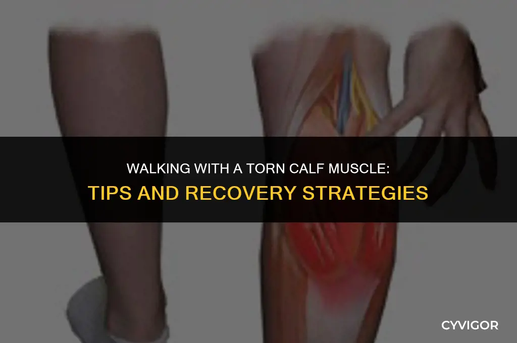 how to walk with a torn calf muscle