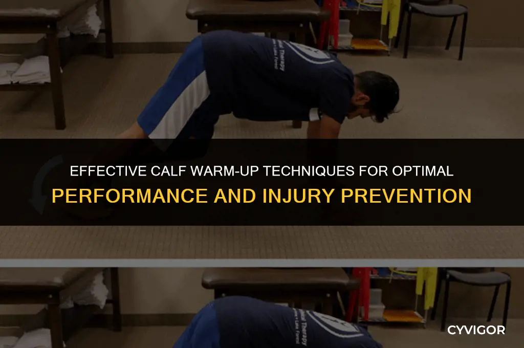 how to warm up calf muscles