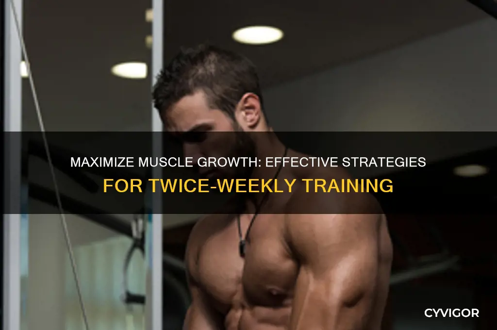 how to work a muscle twice a week