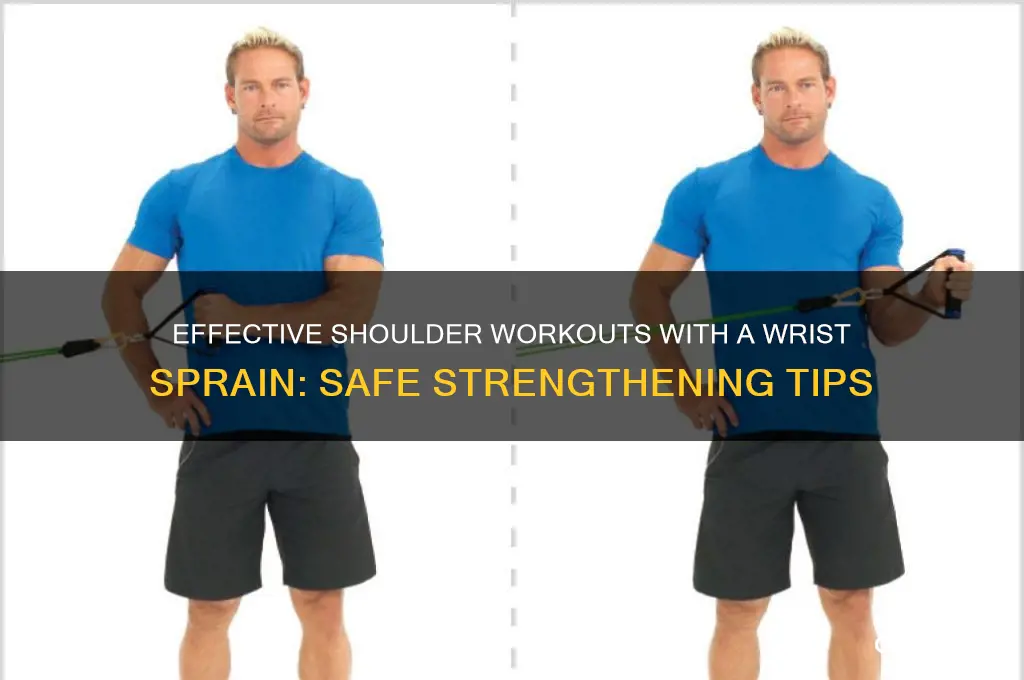 how to work at on shouldee muscle with wrist sprain