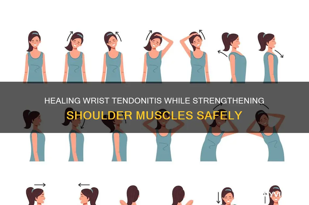 how to work at on shoulder muscle with wrist tendonitis