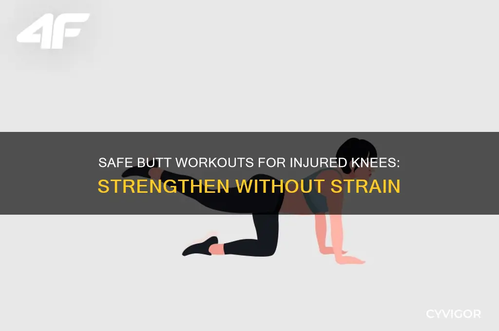how to work butt muscles injured knee