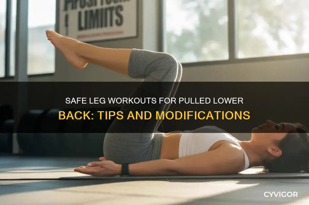 how to work legs with lower back pulled muscle