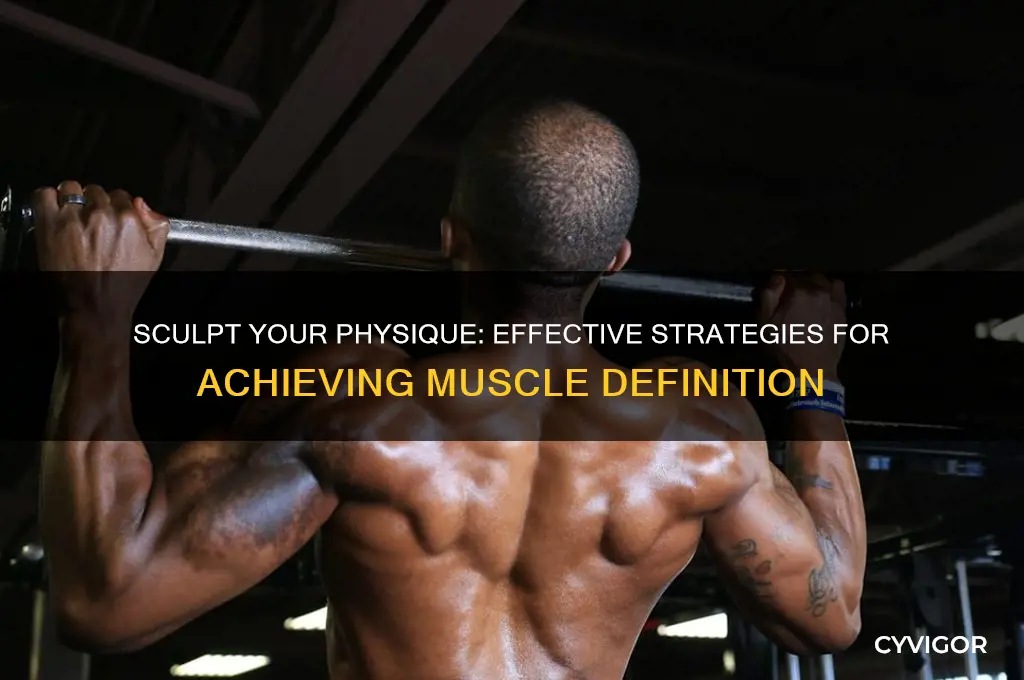 how to work on muscle d efinition
