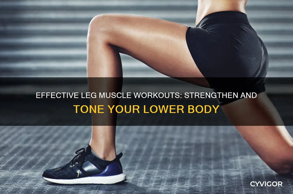 how to work out leg muscles