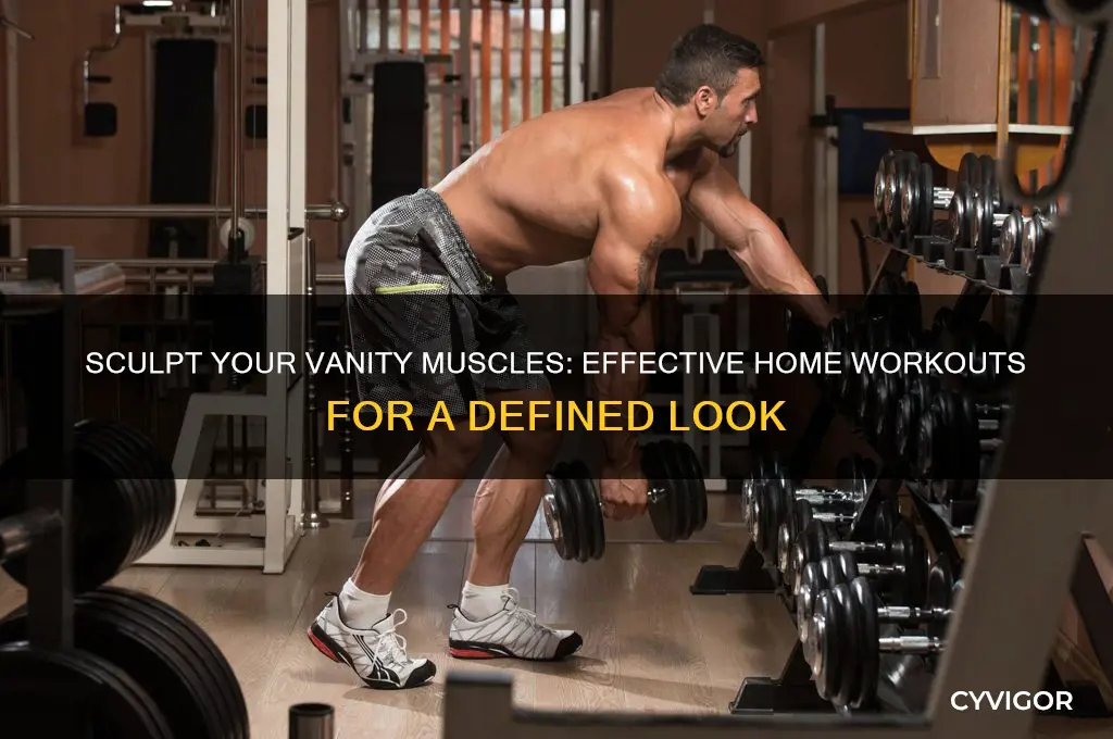 how to work out vanity muscles at home