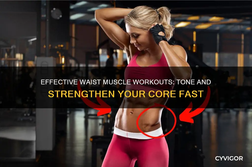 how to work out waist muscles