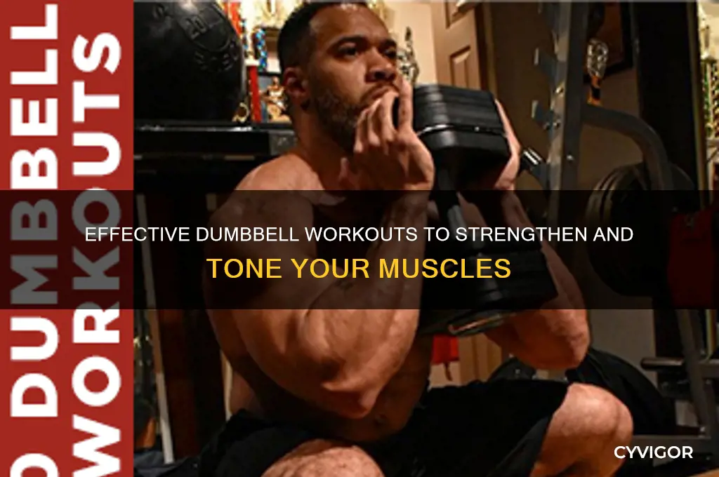 how to work your muscles with dumbella