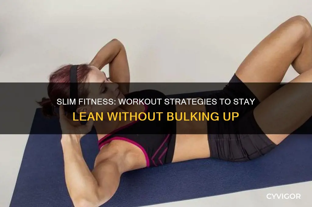 how to workout without gaining muscle mass
