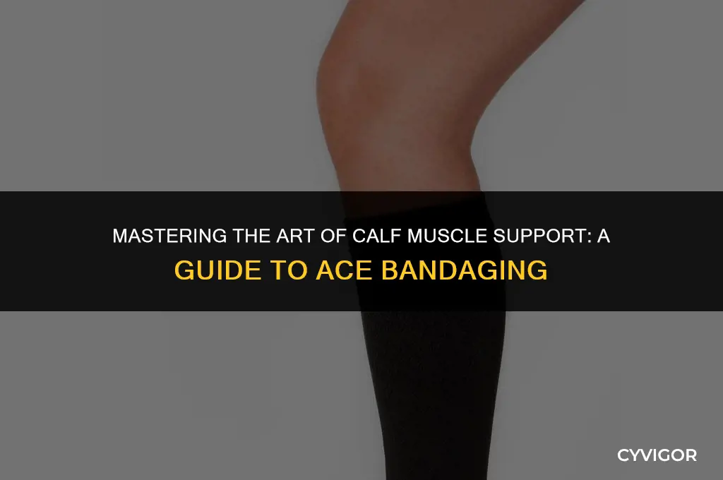 how to wrap a calf muscle with ace bandage