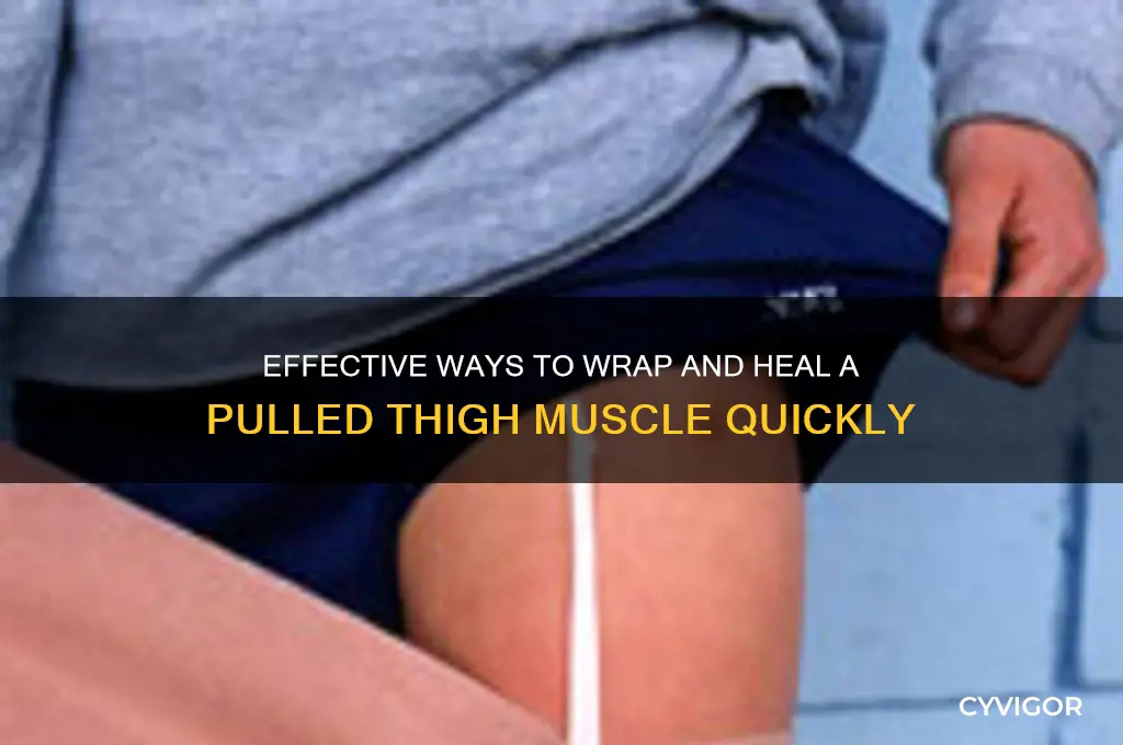 how to wrap a pulled thigh muscle