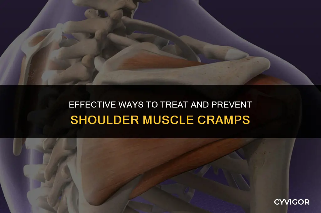 how treat shoulder muscle cramp