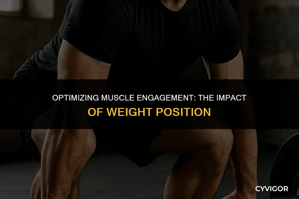 how weight positaion affects muscle activation