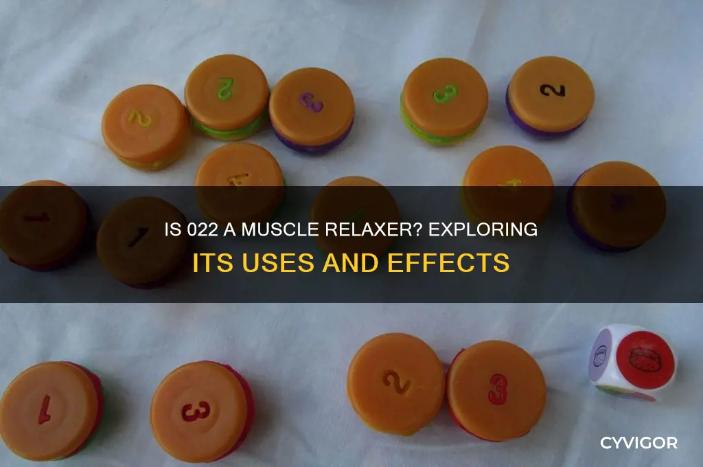 is 022 a muscle relaxer