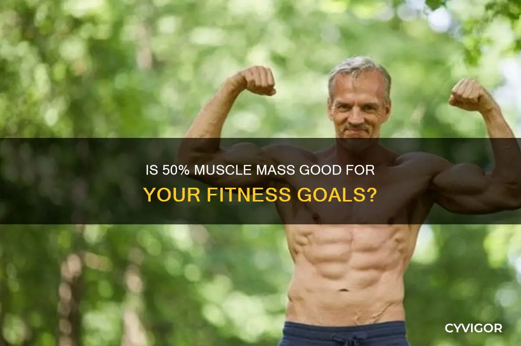 is 50 muscle mass good