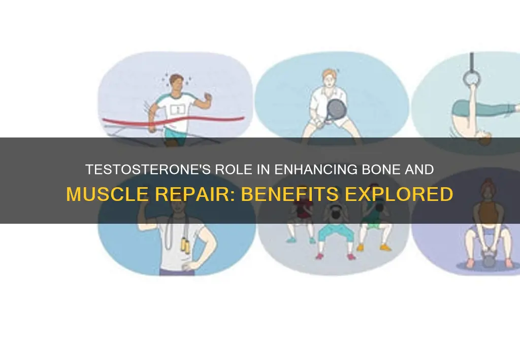 is 5estosterone good for bone and muscle repa8r