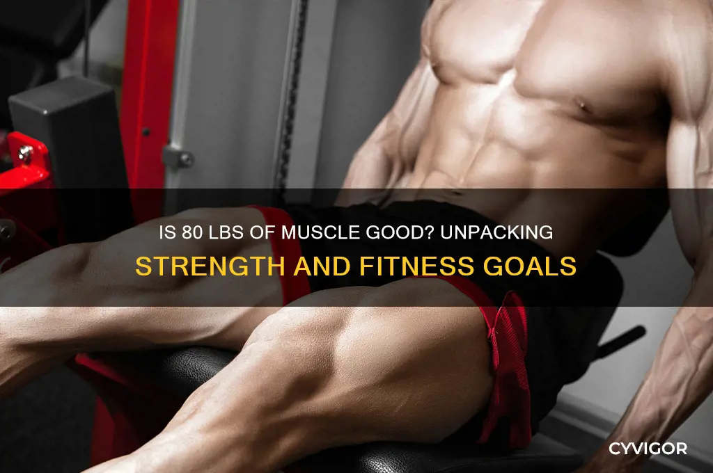 is 80 lbs of muscle good