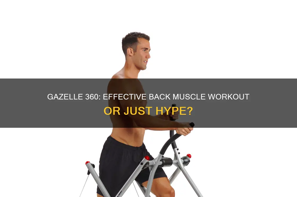 is a gazelle 360 good for back muscles