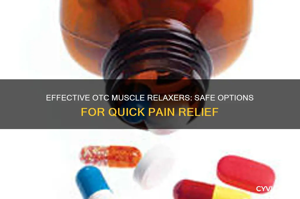 is a good over-the-counter muscle relaxer