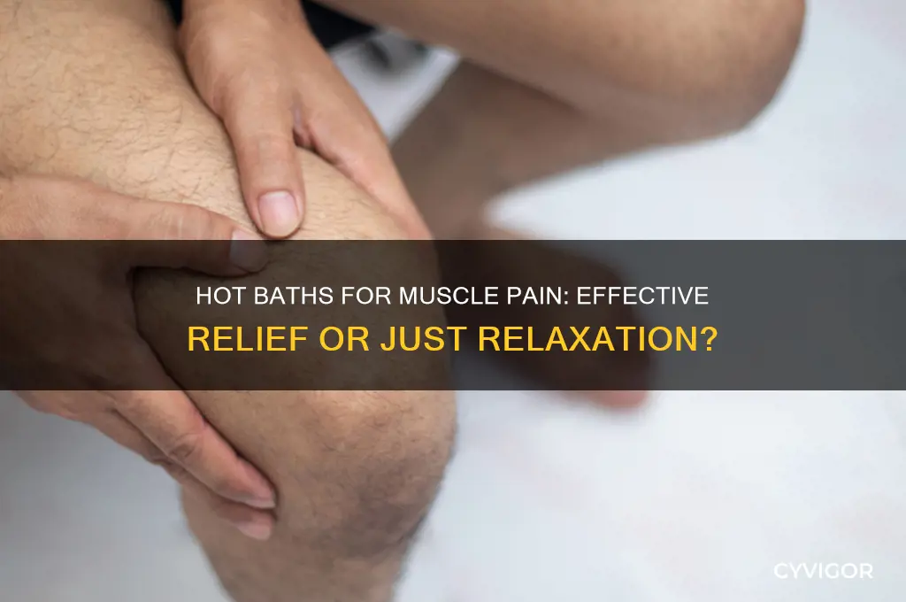 is a hot bath good for muscle pain