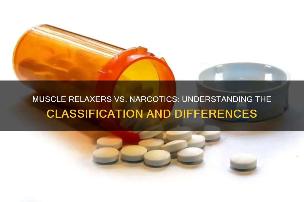 is a muscle relaxer considered a narcotic