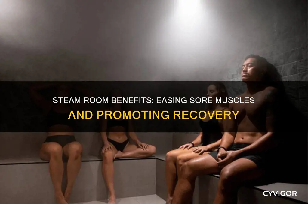 is a steam room good for sore muscles