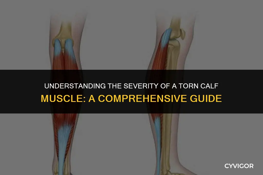 is a torn calf muscle serious