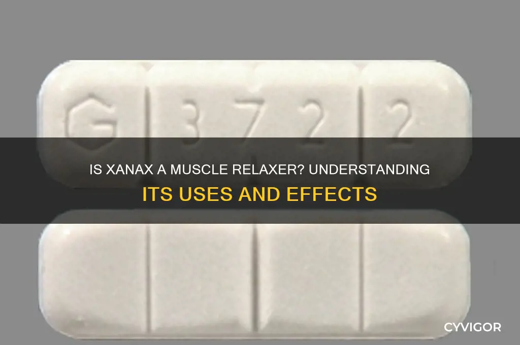 is a xanax a muscle relaxer